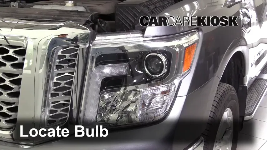 2017 Nissan Titan XD SL 5.6L V8 Lights Daytime Running Light (replace bulb)